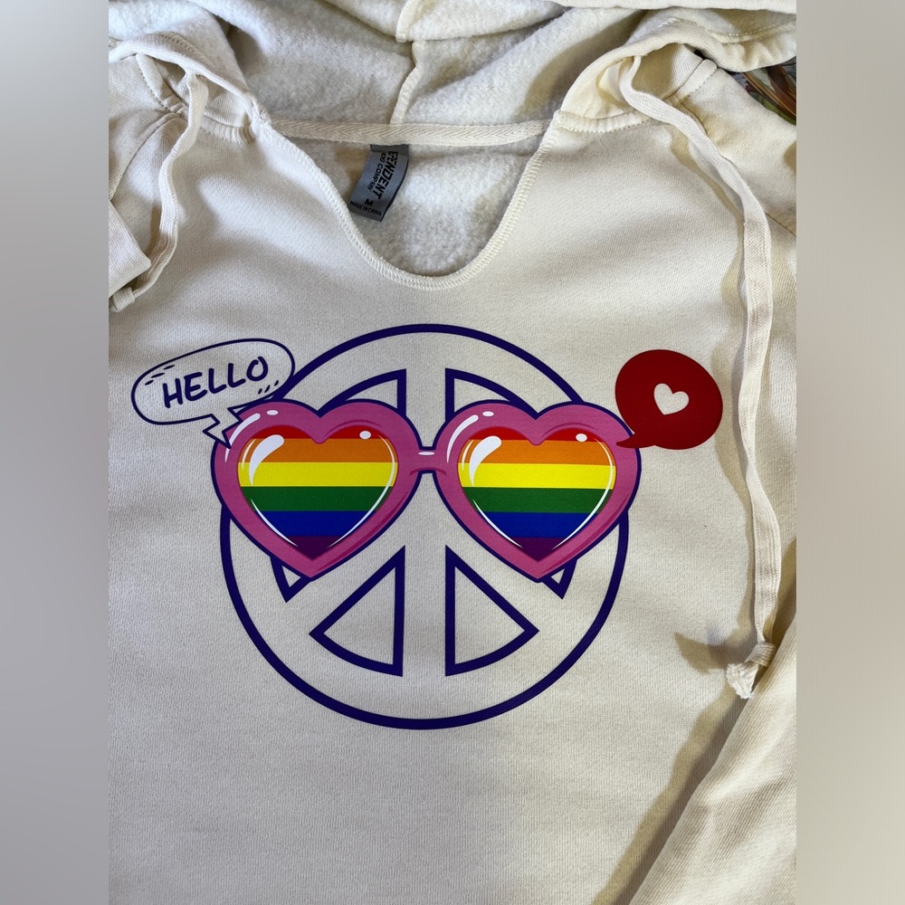Ladies NEW Hello Love Supersoft Hoodie